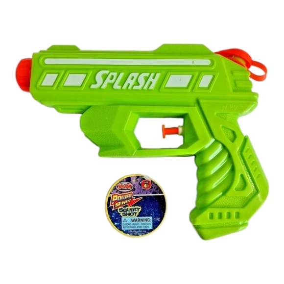 JA-RU Splash Water Gun Power Squirt Shot Blaster Super Soaker Toy Age 4+ Green - Picture 1 of 8